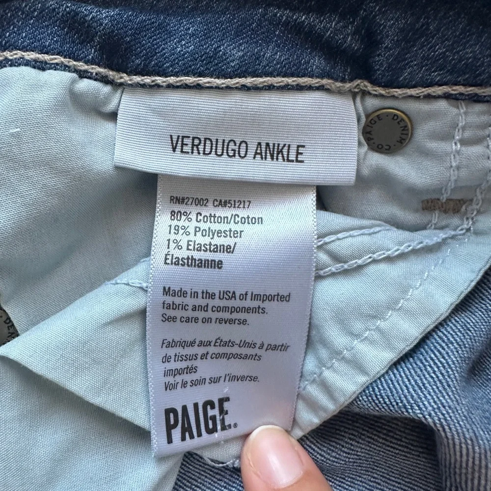PAIGE Indigo Denim Jeans - Picture 4 of 4